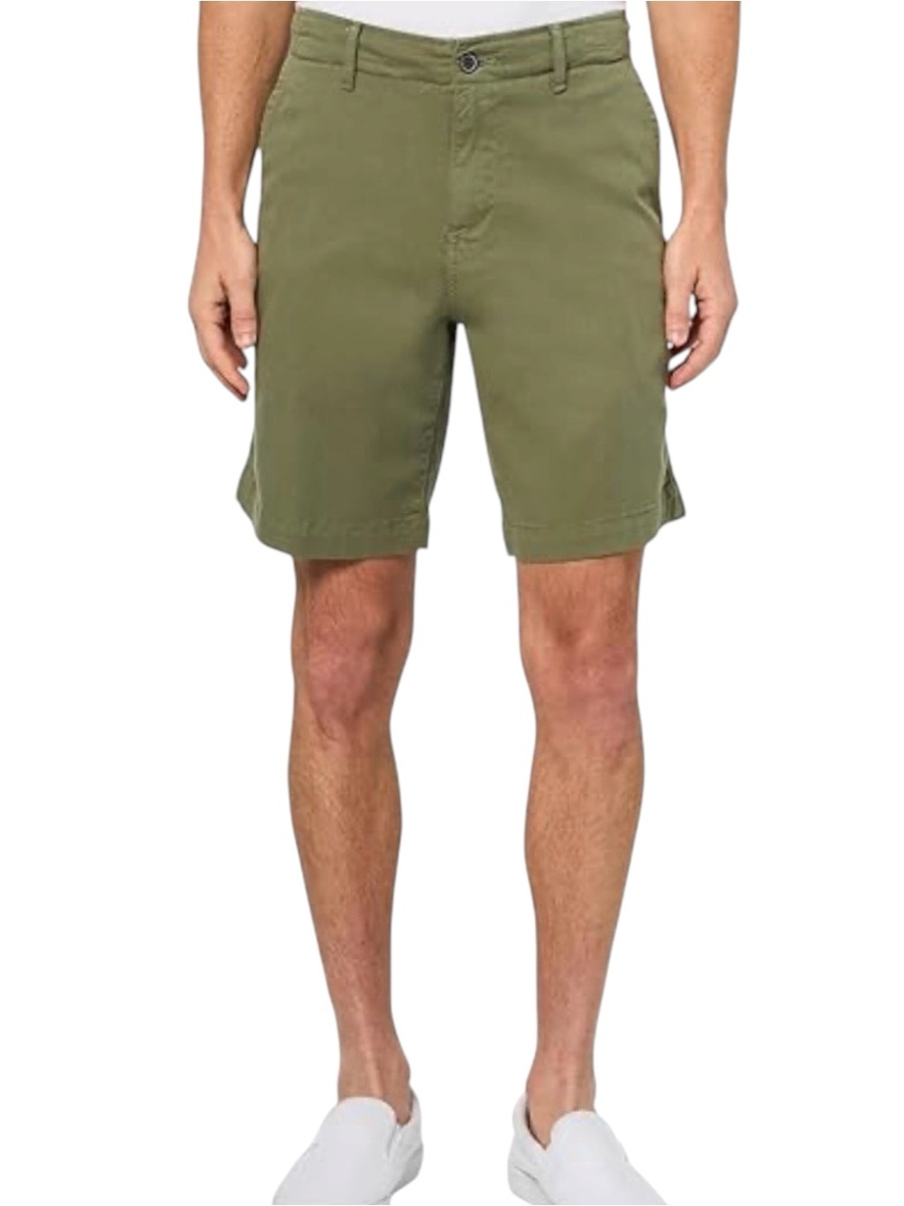 Lucky Brand Men's Chino Shorts, Flat Front, Color Olive Green, Size 31 - Picture 1 of 14